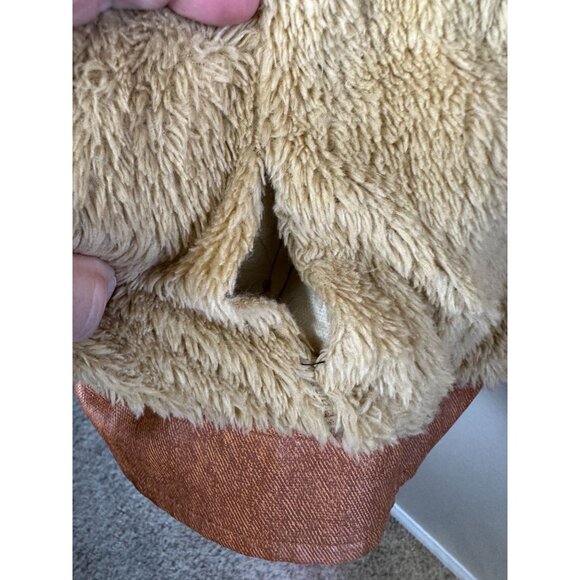 American Breed Mens Brown Faux Leather Jacket Large Sherpa Lining zipper - Picture 3 of 8